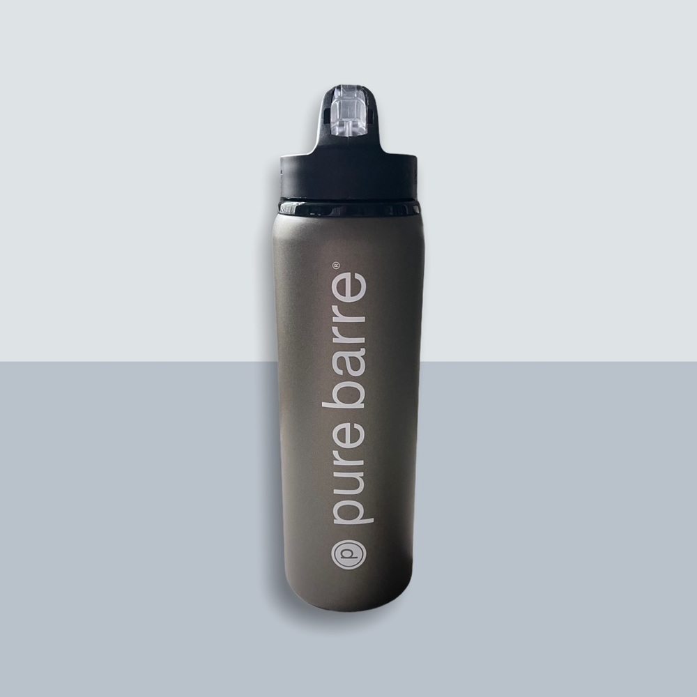 Pure Barre 28oz Metal Water Bottle with Straw - Picture 2 of 2
